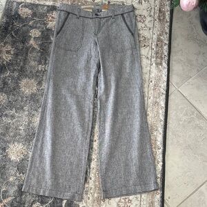 Anthropologie Pilcro and the letter press GrayBlue Wide-Leg Trousers